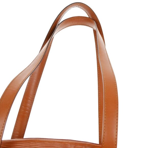 LOUIS VUITTON LV Logo Voltaire Hand Bag Epi Leather Brown Spain M52433 87EF521 - Picture 6 of 16